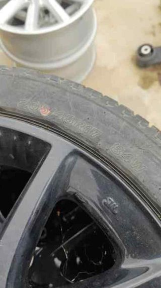 Toyota 205/45/r17 juego llantas yaris xpa1f 302408