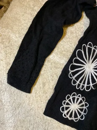 Jersey Desigual Negro Blanco Retro