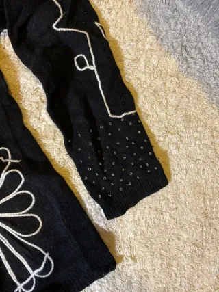 Jersey Desigual Negro Blanco Retro