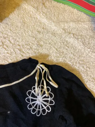 Jersey Desigual Negro Blanco Retro