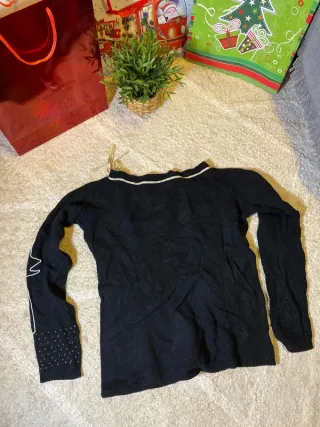 Jersey Desigual Negro Blanco Retro