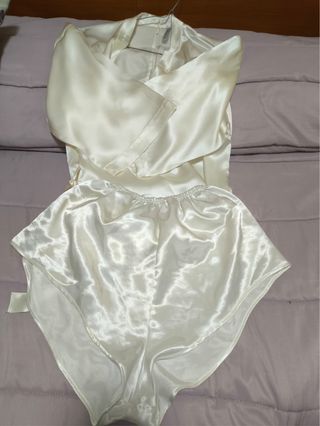 Kimono de Seda Blanco Talla Única