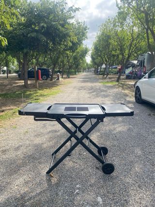 Carrello barbecue pieghevole