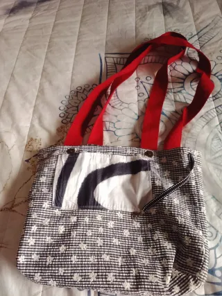 Bolso Vichy hecho a mano