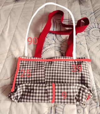 Bolso Vichy hecho a mano