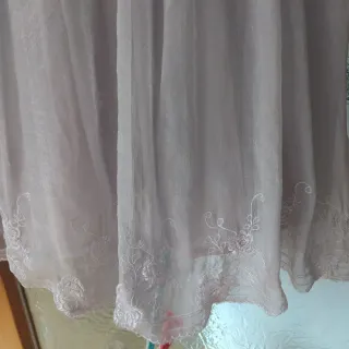 Vestido gris perla tirantes talla L