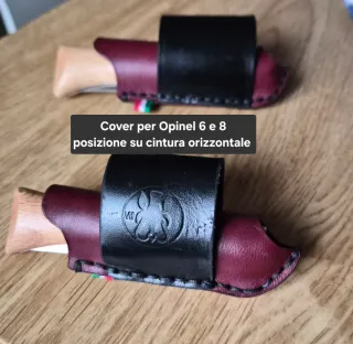 2 Copri coltello Opinel 6 e 8 cuoio artigianale