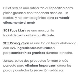MASQMAI SOS Face Mask y Drying Lotion