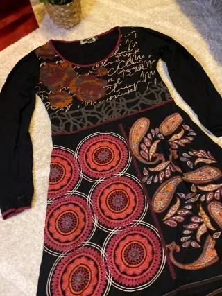 Vestido Ketama Negro Rojo Talla Única