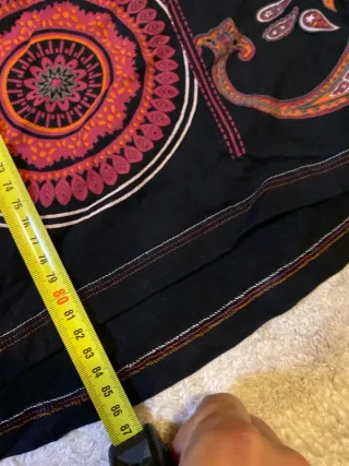 Vestido Ketama Negro Rojo Talla Única