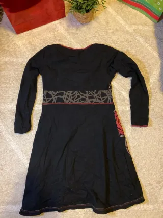 Vestido Ketama Negro Rojo Talla Única