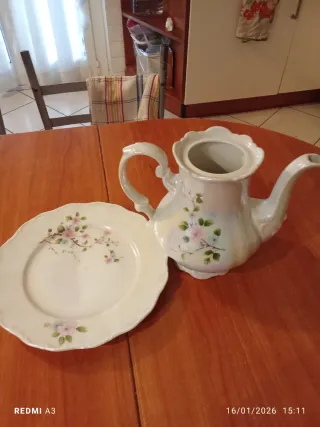 Teiera e piatto Bavaria vintage