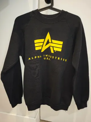 Jersey Alpha Industries Negro Talla S.