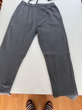 Hoodrich Pantalón Chandal Ancho Gris