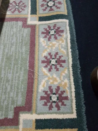 Alfombra Vintage Verde y Morado