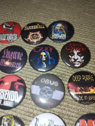 Lote pins musica Heavy Rock