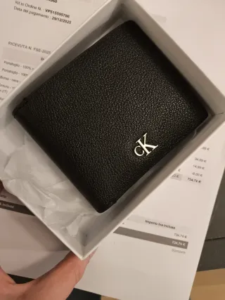 Portafoglio uomo Calvin Klein nero