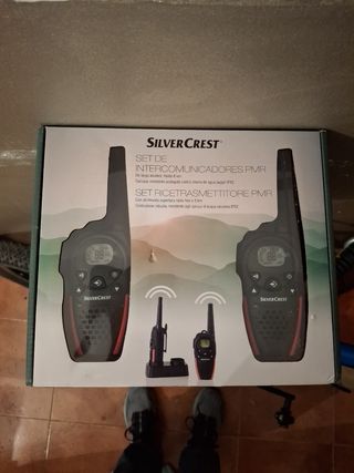 Set 2 Walkie Talkies Silver Crest PMR