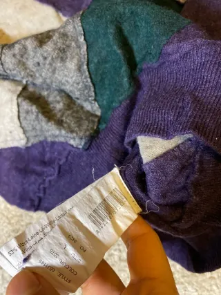 Jersey Desigual Patchwork Morado