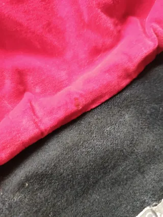 Capa vintage de paño y terciopelo