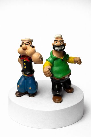 Pack 2 Figuras Popeye y Brutus Retro Vintage