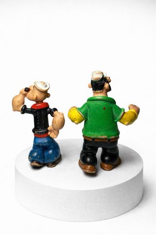 Pack 2 Figuras Popeye y Brutus Retro Vintage