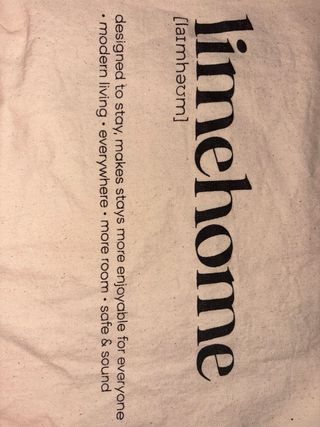 Bolsa de tela Limehome beige