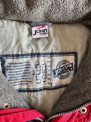 Abrigo Vintage John Smith Gris y Rojo