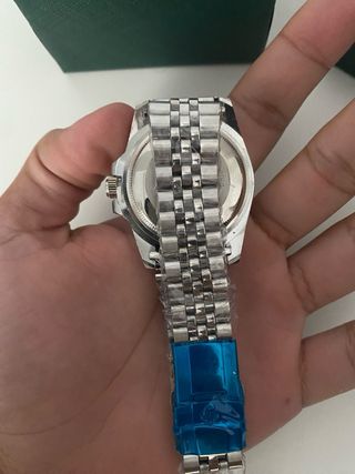 Reloj Azul y Plateado