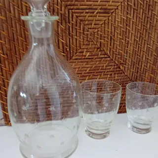 Set Bicchieri e Caraffa in Vetro