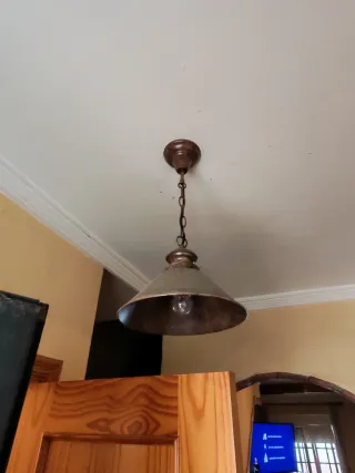 Lámpara colgante rústica recibidor