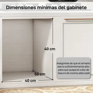 Cubo Basura Extraíble 3 Contenedores
