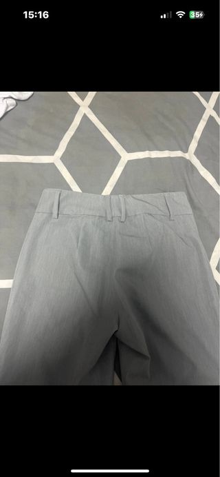 Pantalón de traje gris Bershka