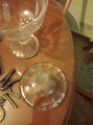 Bombonera Cáliz Cristal Flor