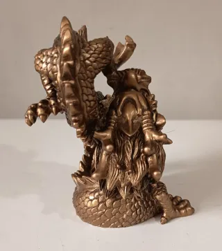 Il risveglio del Drago - scultura d'arte bronzata