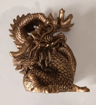 Il risveglio del Drago - scultura d'arte bronzata