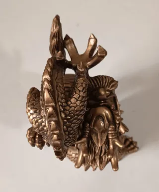 Il risveglio del Drago - scultura d'arte bronzata