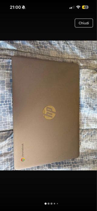 HP Chromebook Argento