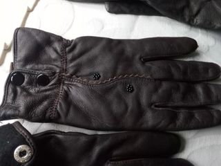 Guantes de Piel Mujer Talla XL Marrones