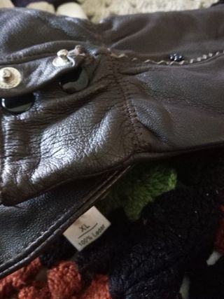 Guantes de Piel Mujer Talla XL Marrones