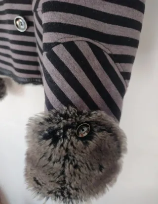 Cazadora Custo Barcelona Rayas Gris Talla M