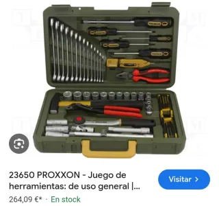 Maletín herramientas Proxxon (falta 1 destornillad
