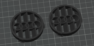 2 Tapas Salpicadero Logo Audi