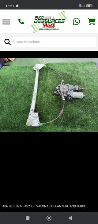 Elevalunas Peugeot 406 Berlina S1S2 Izquierdo