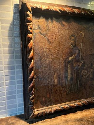 Reliquia Religiosa con Cornice Antica