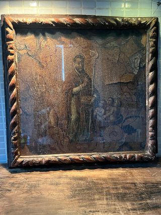 Reliquia Religiosa con Cornice Antica