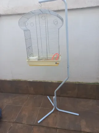 Jaula para ninfas con soporte pie