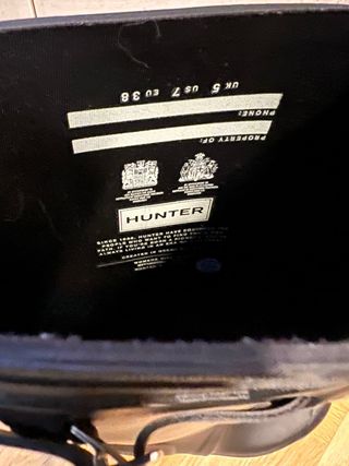 Botas de agua Hunter negras