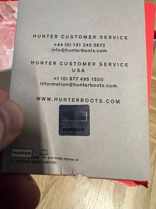 Botas de agua Hunter negras