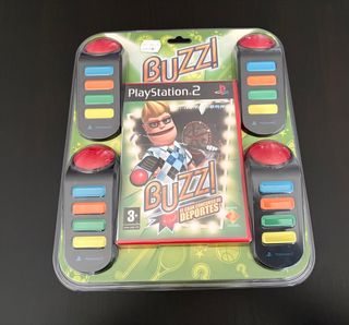 Buzz! El gran concurso de deportes PS2 + Mandos